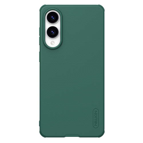 Усиленный чехол зеленого цвета (Dark Green) от Nillkin для Samsung Galaxy S25 Edge, серия Super Frosted Shield Pro