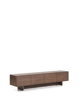 Тумба под ТВ Norlen с 4 дверцами из шпона ореха 200 x 46 см