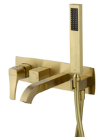 Смеситель для ванны встраиваемый WONZON & WOGHAND FLEX, Брашированное золото (WW-88889072-BG)