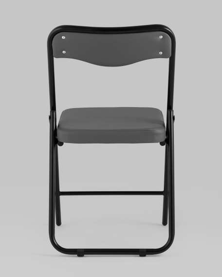 складной Джонни экокожа серый каркас черный матовый