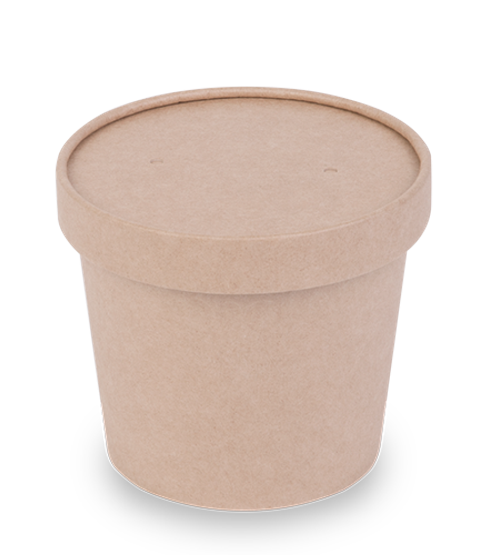 OSQ Упаковка Round Bowl крафт 500 БЕЗ КРЫШКИ (1/30/450)