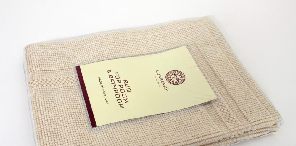 Коврик для ванной 55х75 Luxberry Универсальный экрю Португалия упаковка