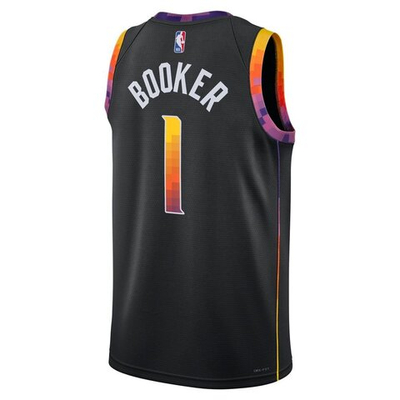Баскетбольная джерси Nike Jersey Devin Booker Phoenix Suns NBA T-shirt Black