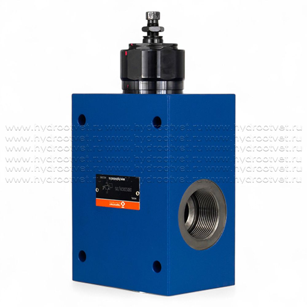 DBDS30G1X/315 - Предохранительный клапан прямого управления Ду30, давление регулировки до 315 бар, тип монтажа - резьбовой, элемент регулировки S = винт