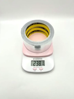 Алюминиевый скотч термостойкий 80мкм / алюминиевый скотч для бани / для пароизоляции 50мм*20м