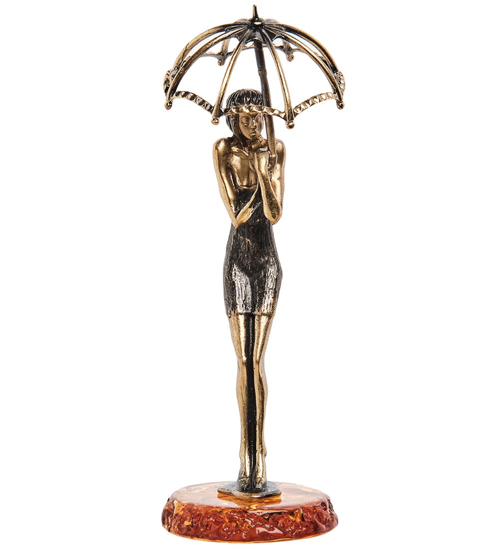 Народные промыслы AM- 268 Фигурка «Дождь» (латунь, янтарь)