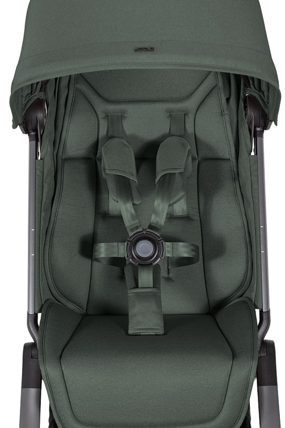 Детская прогулочная коляска Joolz Aer 2 с бампером Forest green/Mid Brown Carbon