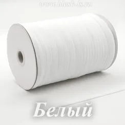 Бархатная бельевая резинка, Белая, ширина 10 мм