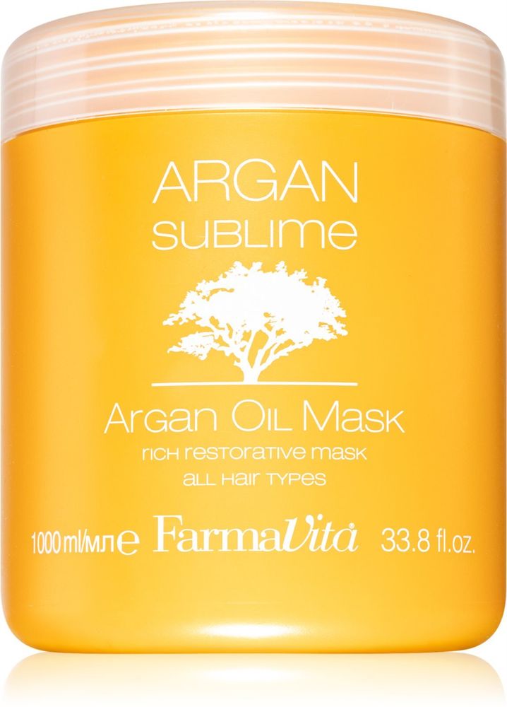 FarmaVita восстанавливающая и увлажняющая маска для волос Argan Sublime
