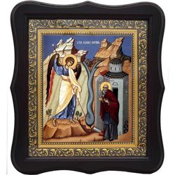 Чудо Архистратига Михаила в Хонех. Икона на холсте.