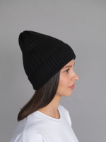 вязаная шапка резинка