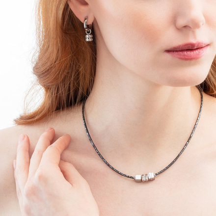 Колье Coeur de Lion Anthracite-Silver 2040/10-1224