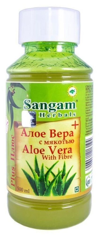 Сок Алоэ Вера с мякотью Sangam, 500 мл