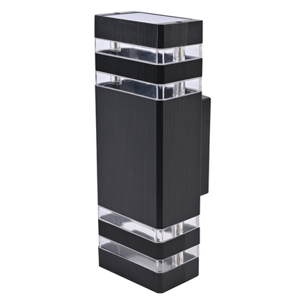 UUL-S18A 2x60W-E27 IP65 BLACK Светильник уличный. под две лампы Е27. Архитектурный накладной. Корпус черный. TM Uniel