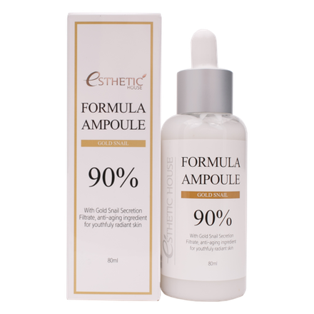 ESTHETIC HOUSE Сыворотка для лица с улиткой FORMULA AMPOULE GOLD SNAIL, 80 мл