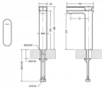 Смеситель для раковины Bravat GINA F165104C-A-ENG