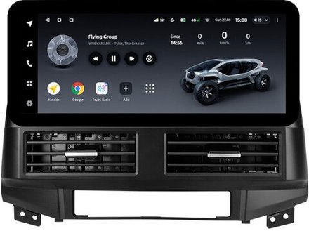 Магнитола для Hyundai Santa Fe 2 2006-2012 - Teyes LUX ONE ROUND монитор 12.3", Android 10, ТОП процессор, CarPlay, 4G SIM-слот