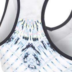 Женская теннисная майка Lucky in Love Tye Dye Groove Tank Top Women - White, Blue