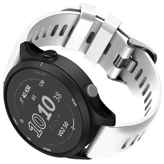 Ремешок Quick Release 22 мм силиконовый для Garmin Forerunner 255 / 265 / 745, Venu 2, Vivoactive 4 быстросъемный (Белый)