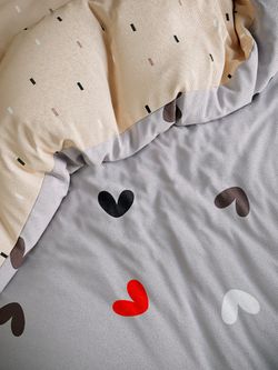 Постельное белье полисатин Simple House "Lazar/Lazar (компаньон)" евро Наволочка 50х70 см 2 шт Простынь на резинке 180x200 см Пододеяльник 200x215 см