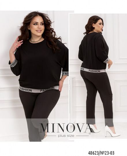 Блуза 23-03-черный Minova Фото 1