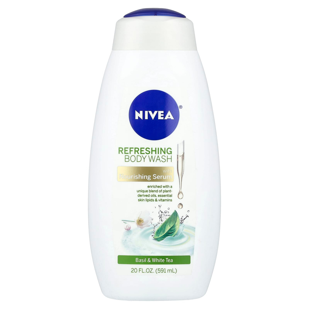 Nivea, Освежающее гель для душа, базилик и белый чай, 591 мл (20 жидк. унц.)