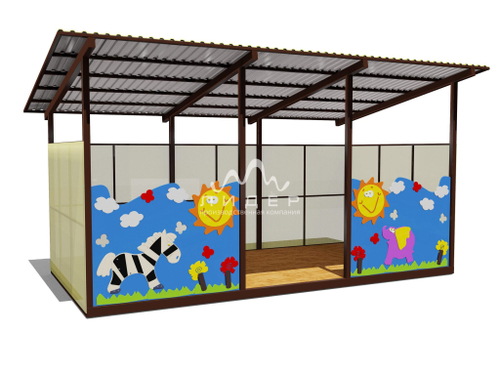 Теневой навес одинарный 3000х6000 19104