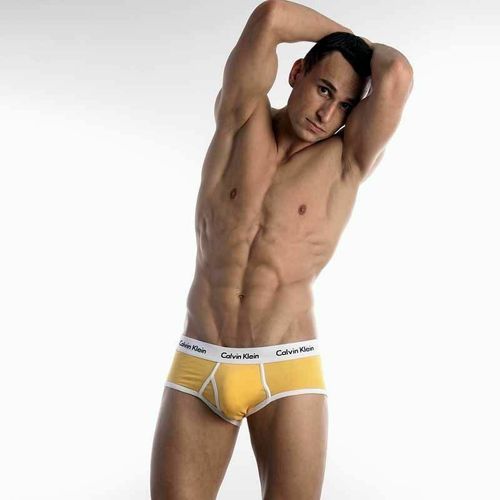 Мужские трусы брифы Calvin Klein 365 Yellow Brief