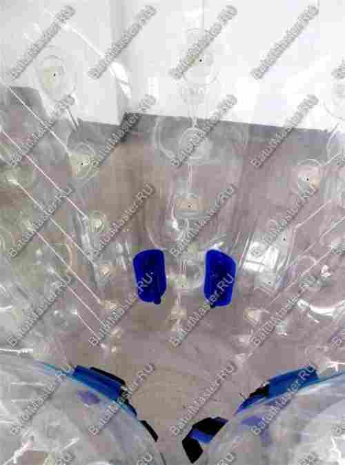 Бампербол ТПУ, диаметр 1,8 м, с красными держателями