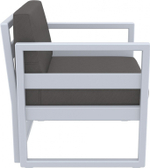 Комплект пластиковой мебели Siesta Contract Mykonos XL, серебристый, темно-серый