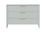 Комод Type 3 ящика ширина 120 см (светло-серый)