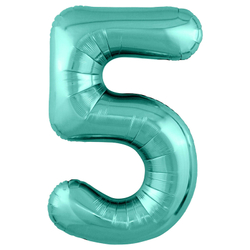 Фольгированная цифра, цвет Бискайский Зеленый 102 см