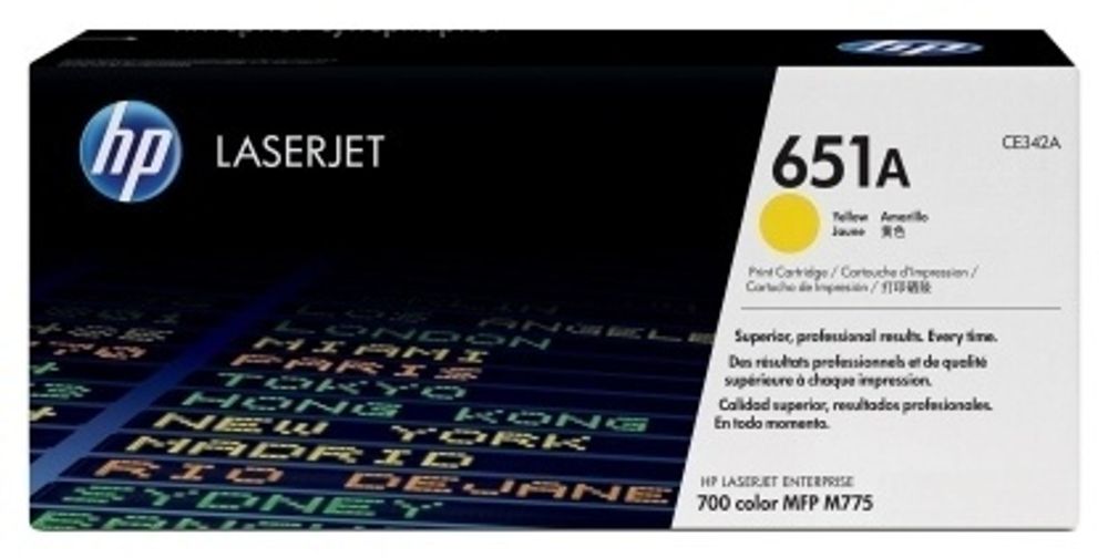 Картриджи HP CE342A желтый