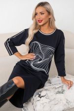 Платье в стиле Спорт-шик (синий) Р11-1228/2 Nikol