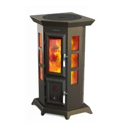 Отопительная печь "ТЕРМОФОР" СТАТИКА КВИНТА (черная бронза)