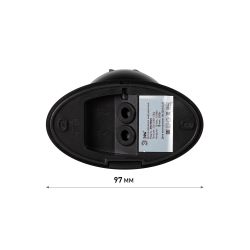 Датчик движения ЭРА MD 03 настенный инфракрасный 1200 Вт угол 180 градусов IP44, черный | Датчики движения