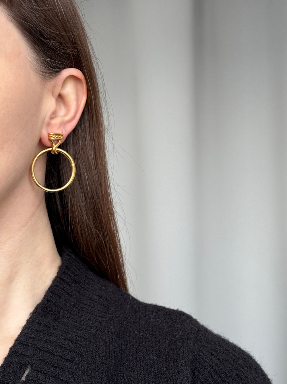 Серьги с крупными подвесками Monet