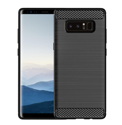 Чехол для Samsung Galaxy Note 8  цвет Black (черный), серия Carbon от Caseport