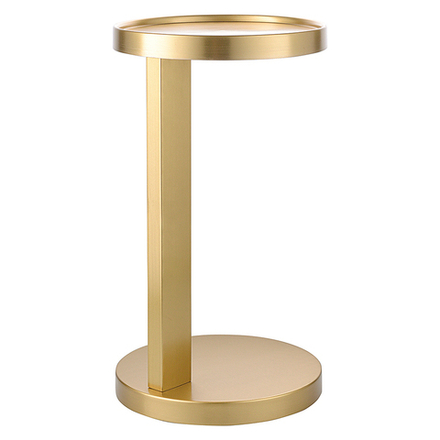Столик приставной Yanis, Ø25,5 см, золотой