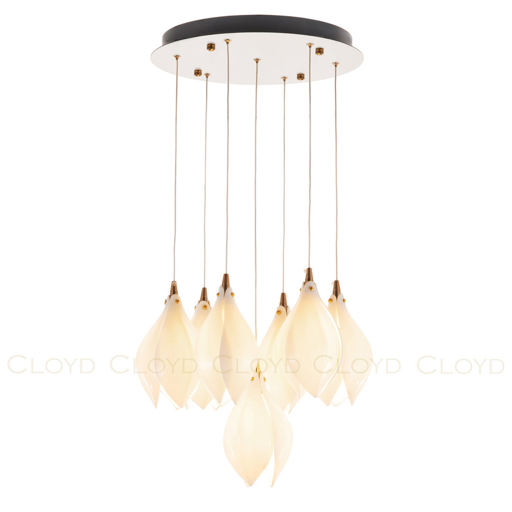 Люстра Cloyd MANGRA C7 / Ø39 см - керамика - белый (арт.10364)