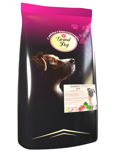 Grand dog корм сухой для взрослых собак мелких пород ягнёнок, рис чувствительное пищеварение