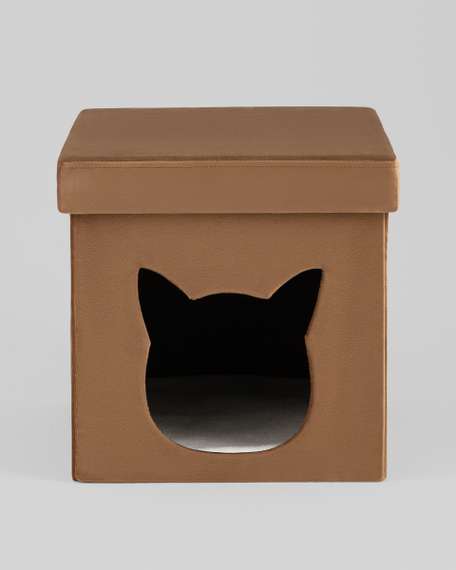 Пуф складной с ящиком Store Pet коричневый