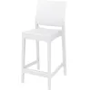 Полубарный стул Maya белый