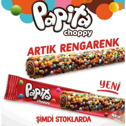 Вафельная трубочка Papita Choppy 18 гр