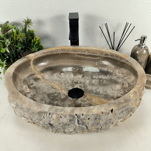 Раковина из оникса Erozy Grey EO-64610 52*42*15 0156