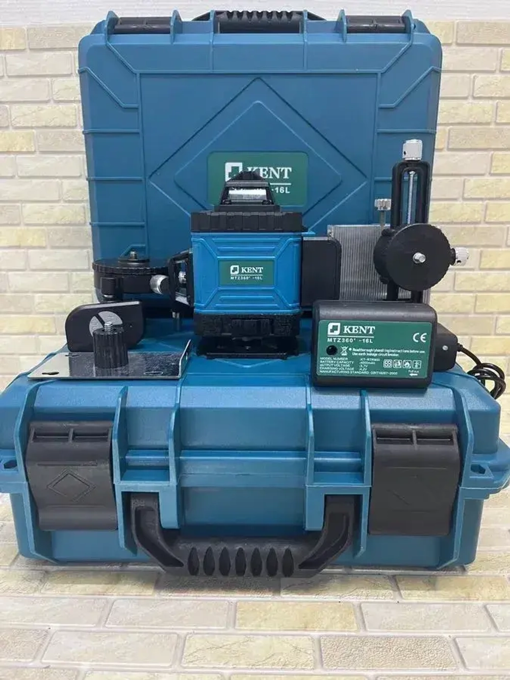 Лазерный уровень нивелир 4D 16 линий зеленый луч 360 с подставкой, KENT MTZ360-16L