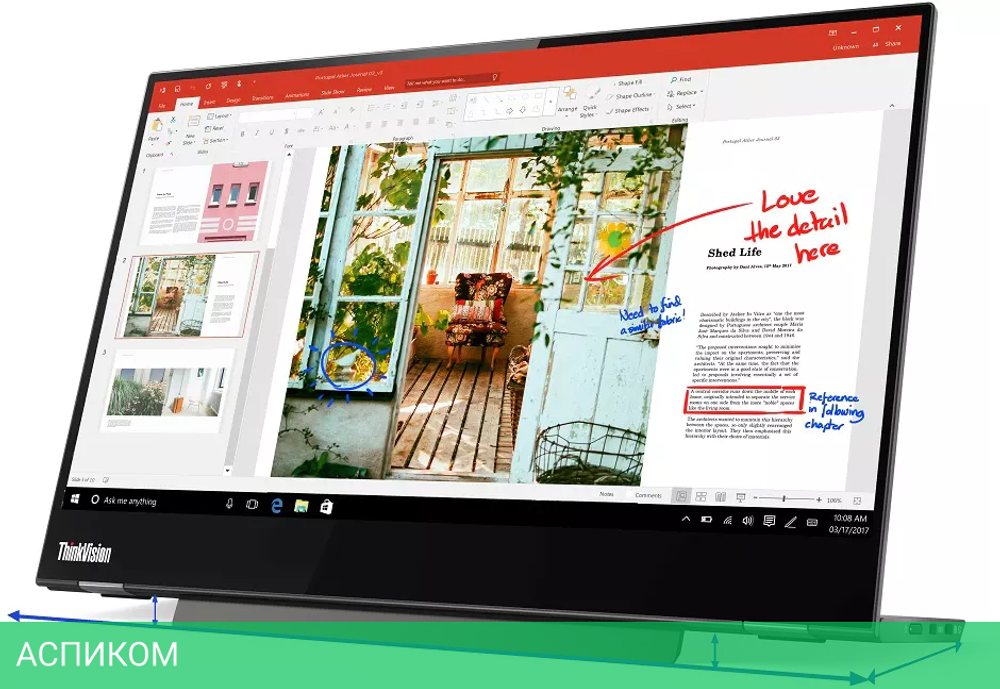Монитор Lenovo ThinkVision M14t
