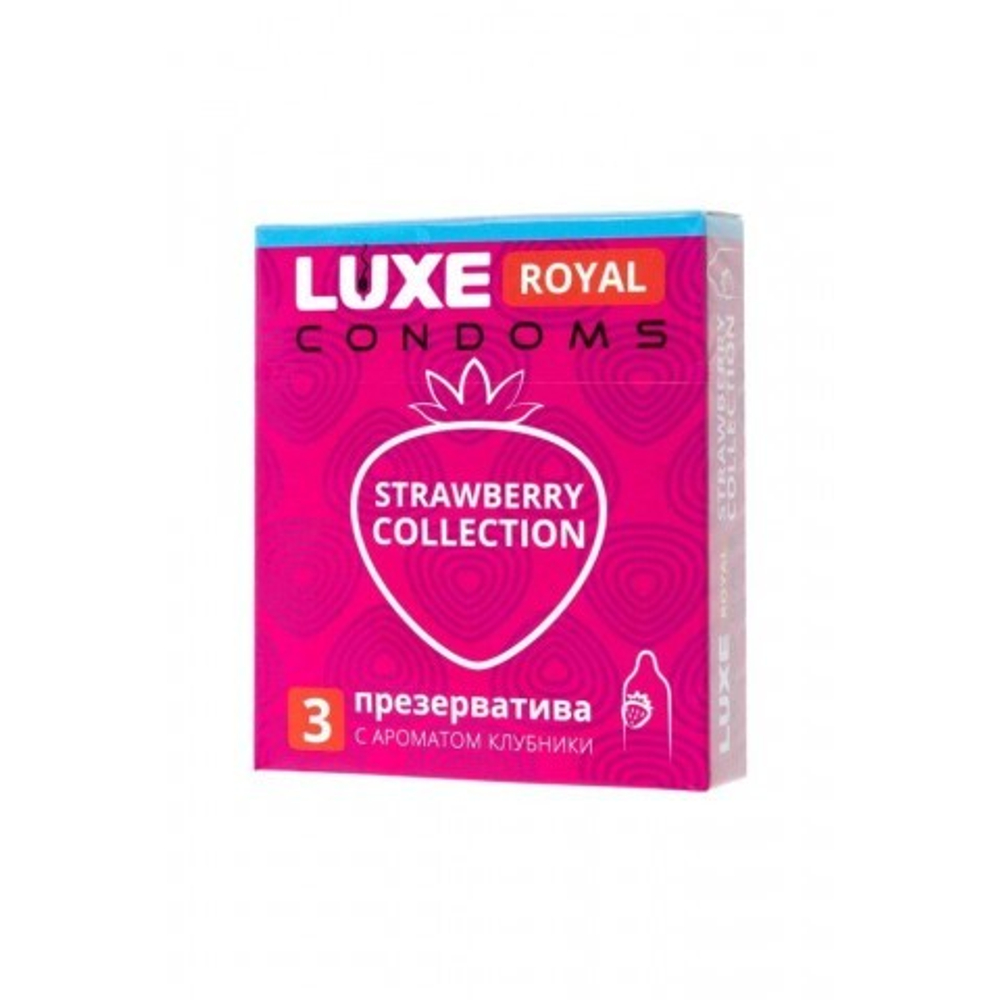 Презервативы LUXE ROYAL Strawberry Collection (3 шт.)