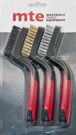 Набор щеток три вида щетины сталь латунь полипропилен