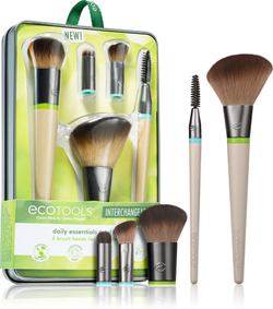 EcoTools Interchangeables Daily Essentials - Набор кистей с чехлом, 5 szt.